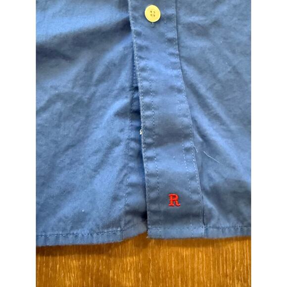 RESISTOL Rodeo Gear Blue S/S Button Down Western Shirt size XL - Picture 3 of 9